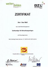 Herr Uwe Moll, Sachkundiger für Beleuchtungsanlagen